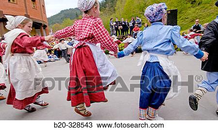 Stock Image - Basque folklore. Fiestas de la Cruz. Legazpi. Gipuzcoa. Basque Country. Spain. Fotosearch