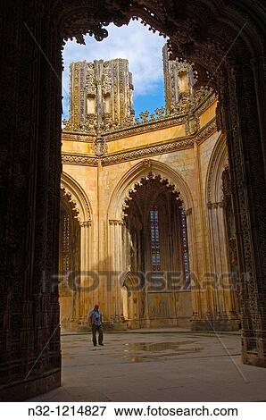 Batalha Unfinished Chapels at Monastery of Santa Maria da Vitoria Batalha Monastery UNESCO World Heritage Leiria district Estremadura Portugal. View Large Photo Image Stock Photo - Batalha Unfinished Chapels at Monastery of Santa Maria da Vitoria Batalha Monastery UNESCO World Heritage Leiria district Estremadura Portugal.. Fotosearch