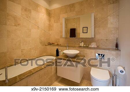 Bathroom in a London home. View Large Photo Image Stock Photo - Bathroom in a London home.. Fotosearch