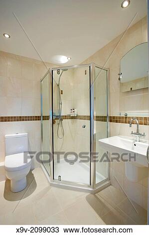 Bathroom inside a detached house England. View Large Photo Image Stock Image - Bathroom inside a detached house England.. Fotosearch
