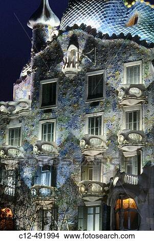 Picture - Batll? House (Gaud?, 1904-1906). Barcelona. Espaa. Fotosearch
