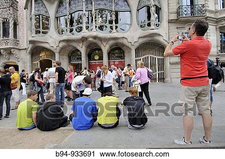 Batllo House by Antoni Gaudi, Barcelona, Catalonia, Spain View Large Photo Image Stock Image - Batllo House by Antoni Gaudi, Barcelona, Catalonia, Spain. Fotosearch