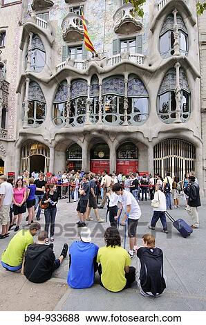 Batllo House by Antoni Gaudi, Barcelona, Catalonia, Spain View Large Photo Image Stock Photo - Batllo House by Antoni Gaudi, Barcelona, Catalonia, Spain. Fotosearch