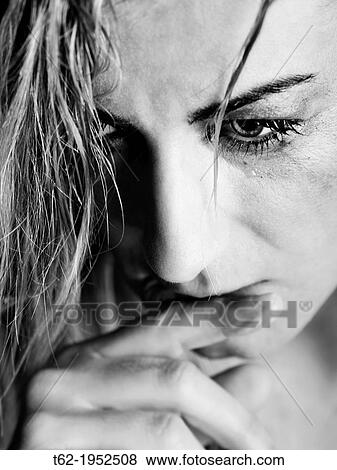 Battered woman crying. View Large Photo Image Stock Photo - Battered woman crying.. Fotosearch
