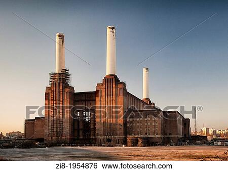 Battersea Power Station, London, England. View Large Photo Image Stock Photograph - Battersea Power Station, London, England.. Fotosearch