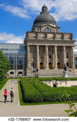 Bavarian State Chancellery (Bayerische Staatskanzlei), Hofgarten, Munich, Bavaria, Germany View Large Photo Image Stock Photo - Bavarian State Chancellery (Bayerische Staatskanzlei), Hofgarten, Munich, Bavaria, Germany. Fotosearch