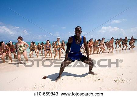 Stock Image - Bavaro Punta Cana, Aerobic, Dominican Republic. Fotosearch