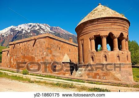 Bayindir Mosque Prayer room Built in 1492 as the tomb of Turcoman chief Bayindir Ahlat, Lake Van, Turkey 3 View Large Photo Image Stock Photography - Bayindir Mosque Prayer room Built in 1492 as the tomb of Turcoman chief Bayindir Ahlat, Lake Van, Turkey 3. Fotosearch