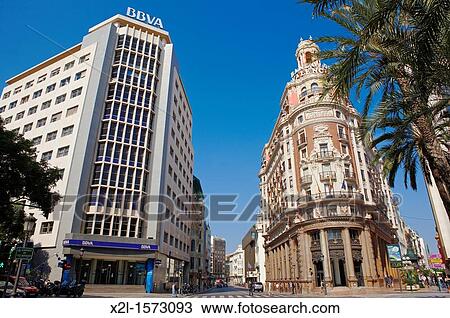 BBVA and Bank of Valencia buildings Valencia, Spain View Large Photo Image Stock Image - BBVA and Bank of Valencia buildings Valencia, Spain. Fotosearch