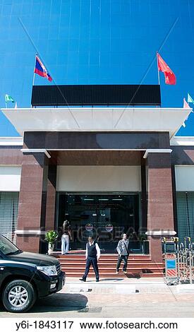 BCEL Banque pour le Commerce Exterieur Lao Vientiane Laos PDR View Large Photo Image Stock Photo - BCEL Banque pour le Commerce Exterieur Lao Vientiane Laos PDR. Fotosearch