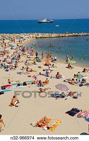 Beach, Antibes. French Riviera, Provence-Alpes-Cote d? Azur, France View Large Photo Image Picture - Beach, Antibes. French Riviera, Provence-Alpes-Cote d? Azur, France. Fotosearch