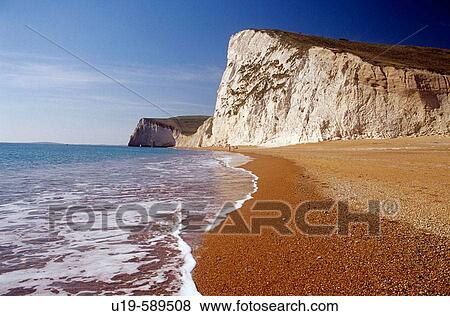 Beach at Bat's Head, Dorset, England, UK View Large Photo Image Stock Photo - Beach at Bat's Head, Dorset, England, UK. Fotosearch