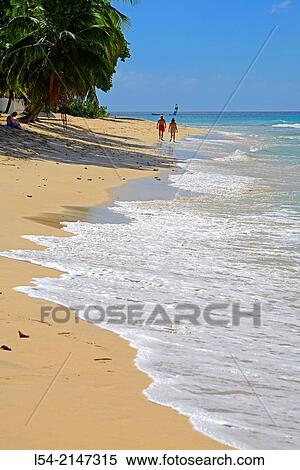 Stock Photography - Beach Barbados Caribbean Island Cruise Norwegian Sun Lesser Antilles.. Fotosearch