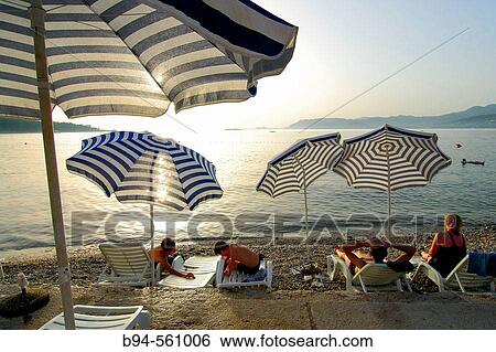 Beach. Cavtat (Old Ragusa). Croatia View Large Photo Image Stock Photograph - Beach. Cavtat (Old Ragusa). Croatia. Fotosearch