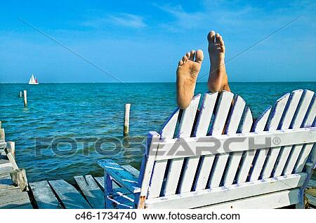 Stock Image - Beach Caye Caulker Belize.. Fotosearch