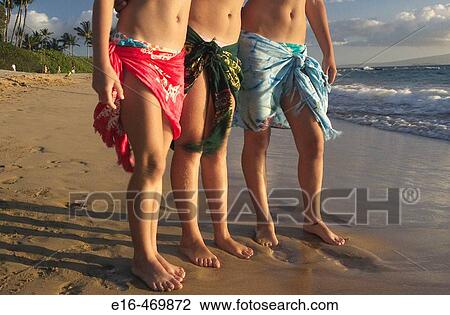 Beach girls in sarongs View Large Photo Image Stock Image - Beach girls in sarongs. Fotosearch