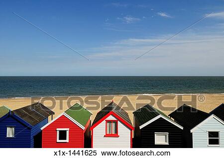 Beach Huts at Southwold, Suffolk, England, UK View Large Photo Image Stock Photography - Beach Huts at Southwold, Suffolk, England, UK. Fotosearch