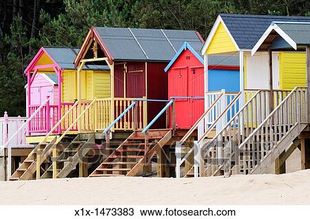 Beach Huts at Wells-Next-The-Sea, Norfolk, England, UK View Large Photo Image Stock Image - Beach Huts at Wells-Next-The-Sea, Norfolk, England, UK. Fotosearch