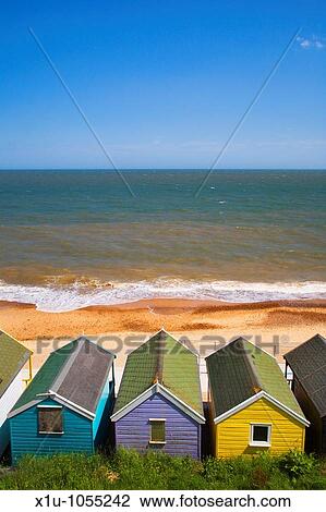Beach Huts Southwold Suffolk England View Large Photo Image Stock Image - Beach Huts Southwold Suffolk England. Fotosearch