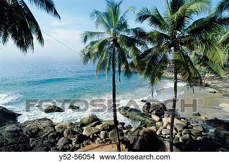 Beach in Kovalam, Kerala, India View Large Photo Image Picture - Beach in Kovalam, Kerala, India. Fotosearch