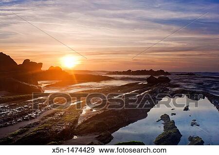 Stock Photo - Beach in Santa Cruz, Torres Vedras, Portugal, Europe. Fotosearch