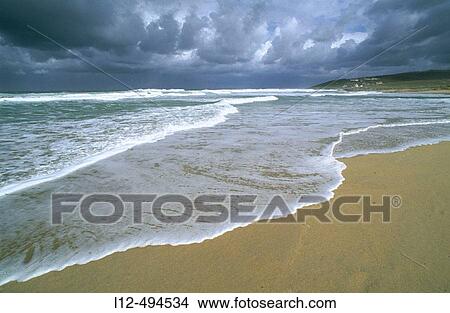 Picture - Beach near Baldaio, Costa da Morte. La Corua province, Galicia, Spain. Fotosearch