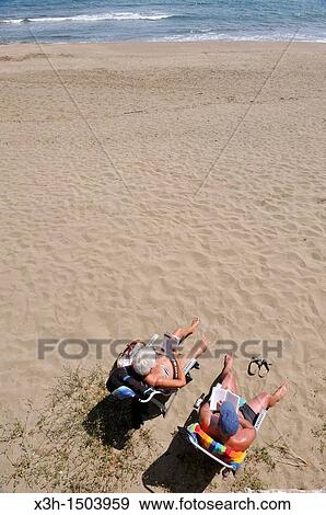 Stock Photo - beach of Sant Marti d? Empuries Costa Brava, Catalonia, Spain, Europe. Fotosearch