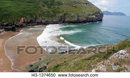 Beach of Sonabia, province of cantabria, spain View Large Photo Image Stock Image - Beach of Sonabia, province of cantabria, spain. Fotosearch