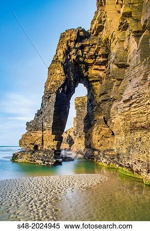 Beach of the Cathedrals. Ribadeo. Lugo. Galicia. Spain. Europe. View Large Photo Image Stock Photography - Beach of the Cathedrals. Ribadeo. Lugo. Galicia. Spain. Europe.. Fotosearch