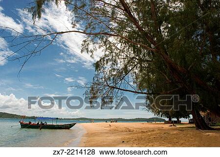 Beach on the island of Koh Russei. View Large Photo Image Stock Photo - Beach on the island of Koh Russei.. Fotosearch