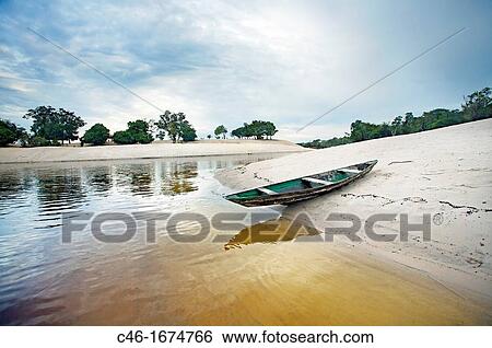 Beach on the Rio Black River, Amazon river, Brazil. View Large Photo Image Stock Photograph - Beach on the Rio Black River, Amazon river, Brazil.. Fotosearch