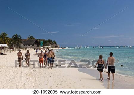 Beach Playa del Carmen, Riviera Maya, Yucatan Peninsula, Caribbean Sea, Mexico View Large Photo Image Stock Photography - Beach Playa del Carmen, Riviera Maya, Yucatan Peninsula, Caribbean Sea, Mexico. Fotosearch