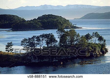 Stock Image - Beagle canal, Puerto Toro, Tierra del Fuego, Chile. Fotosearch