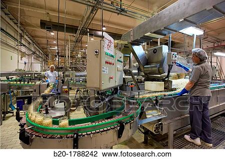 Stock Image - Bean bottling, Production line of canned vegetables and beans, Canning Industry, Agri-food, Logistics Center, Gutarra-Riberebro Group, Villafranca, Navarre, Spain. Fotosearch