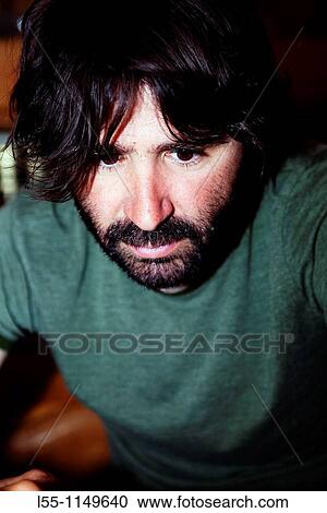Stock Image - Bearded man. Fotosearch