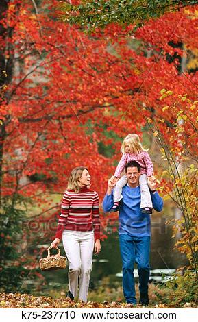 Beautiful fall day for the family View Large Photo Image Stock Image - Beautiful fall day for the family. Fotosearch