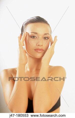 Beautiful female Face View Large Photo Image Stock Image - Beautiful female Face. Fotosearch