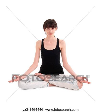 Beautiful girl meditating Meditation View Large Photo Image Stock Photograph - Beautiful girl meditating Meditation. Fotosearch