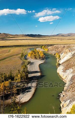 beautiful landscape in the Orkhon River Valley of Central Mongolia View Large Photo Image Stock Image - beautiful landscape in the Orkhon River Valley of Central Mongolia. Fotosearch