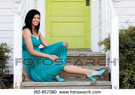 Stock Image - Beautiful Phillipino/Caucasian woman fashion shots. Fotosearch