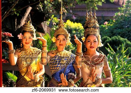 Beautiful Traditional Dancers and Colorful Costumes Khmer Arts Dance Siem Reap Cambodia. View Large Photo Image Stock Image - Beautiful Traditional Dancers and Colorful Costumes Khmer Arts Dance Siem Reap Cambodia.. Fotosearch