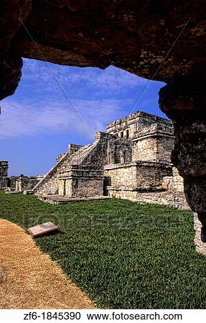 Beautiful Tulum Ruins in Riviera Maya Mexico View Large Photo Image Stock Image - Beautiful Tulum Ruins in Riviera Maya Mexico. Fotosearch