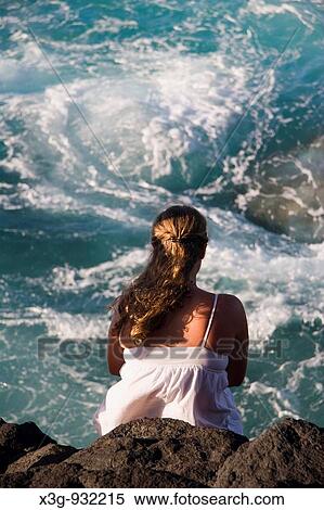 Beautiful waters surrounding Queen's Bath in Princeville, Kauai, Hawaii, USA View Large Photo Image Stock Photography - Beautiful waters surrounding Queen's Bath in Princeville, Kauai, Hawaii, USA. Fotosearch