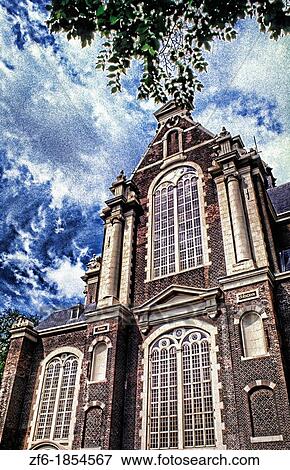 Beautiful West Church in Amsterdam Holland Netherlands. View Large Photo Image Stock Photo - Beautiful West Church in Amsterdam Holland Netherlands.. Fotosearch