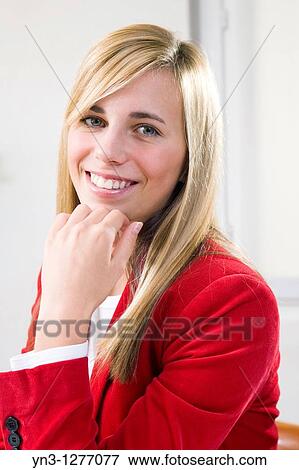 Beautiful young student smiling View Large Photo Image Stock Photo - Beautiful young student smiling. Fotosearch