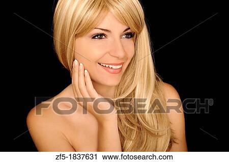 Beautiful young woman smiling View Large Photo Image Stock Image - Beautiful young woman smiling. Fotosearch