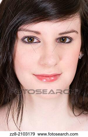 Beautiful young woman smiling. View Large Photo Image Stock Photo - Beautiful young woman smiling.. Fotosearch