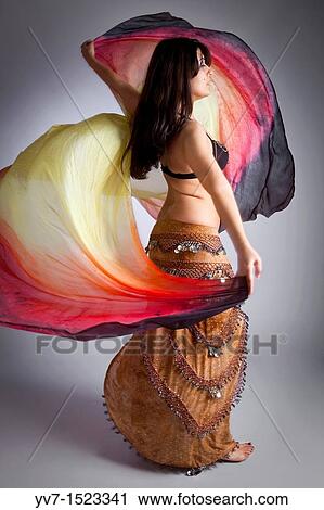 Beautifull belly dancer with veil View Large Photo Image Stock Image - Beautifull belly dancer with veil. Fotosearch