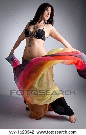 Beautifull belly dancer with veil View Large Photo Image Stock Image - Beautifull belly dancer with veil. Fotosearch