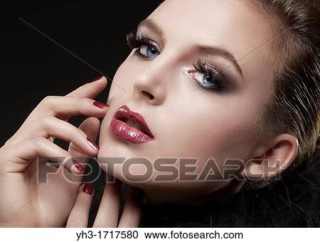 Stock Image - Beauty image of a beautiful young woman. Fotosearch
